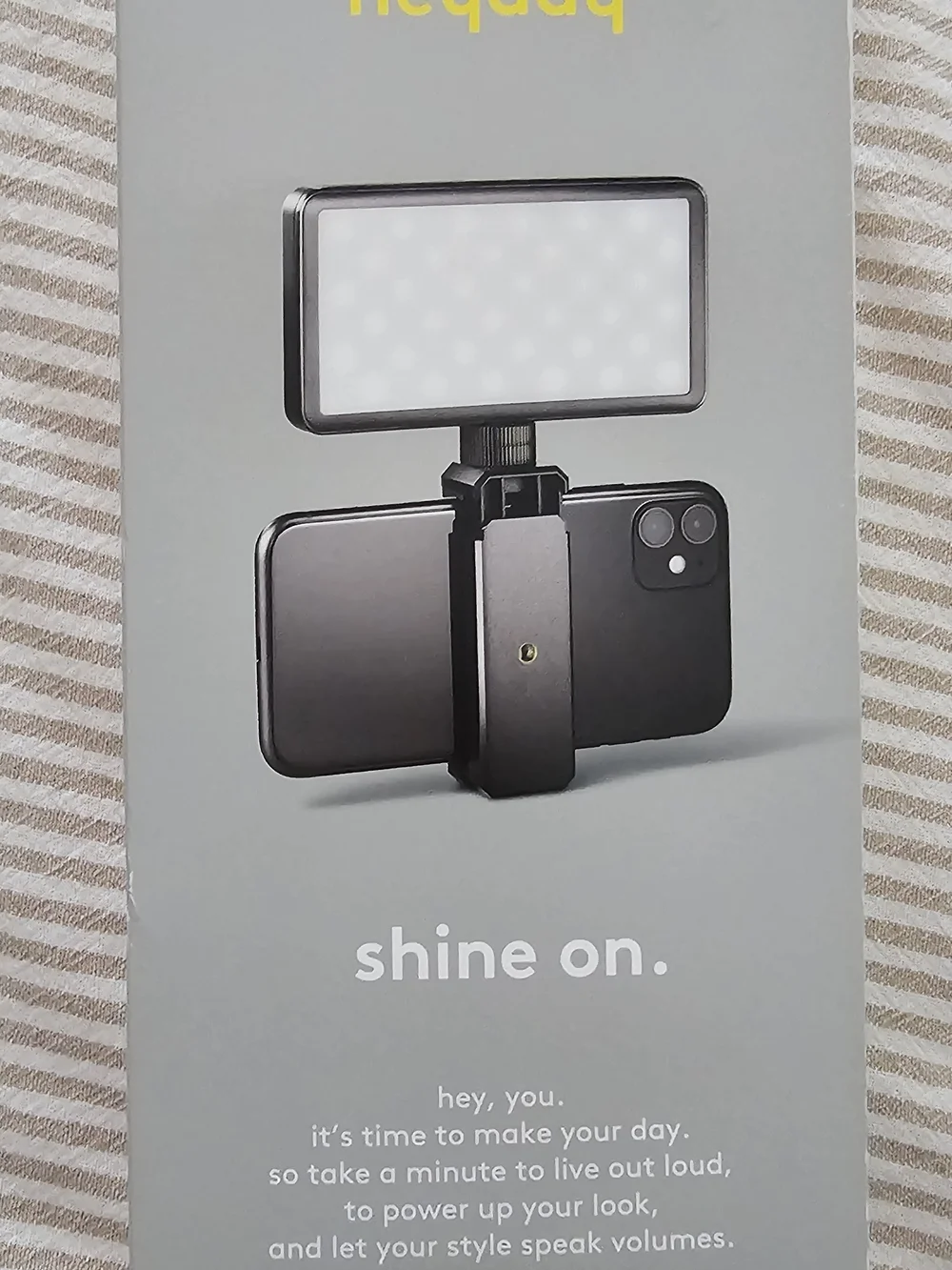 heyday Black LED Video Light Panel for Camera
